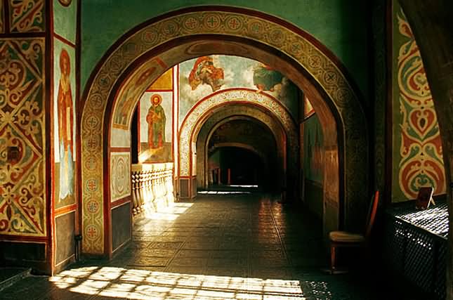 Interior And Ancient Frescoes Inside The St. Sophia Cathedral