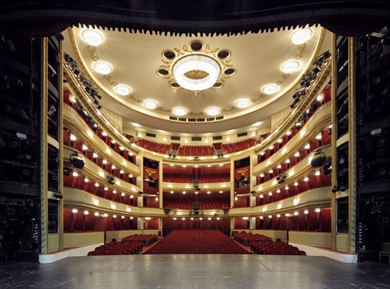 Interior of The Burgtheater In Vienna