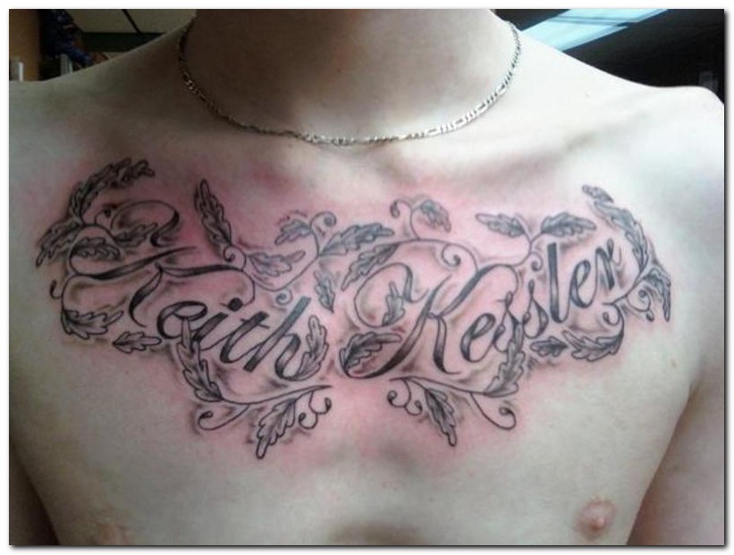 38+ Name Tattoos On Chest