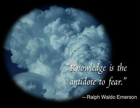 Knowledge is the antidote to fear - Ralph Waldo Emerson