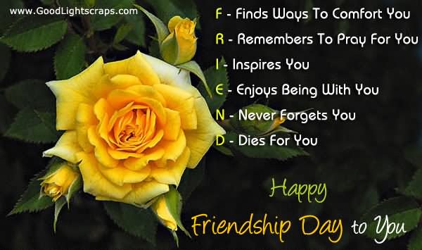 Meaning Of Friend Happy Friendship Day To You