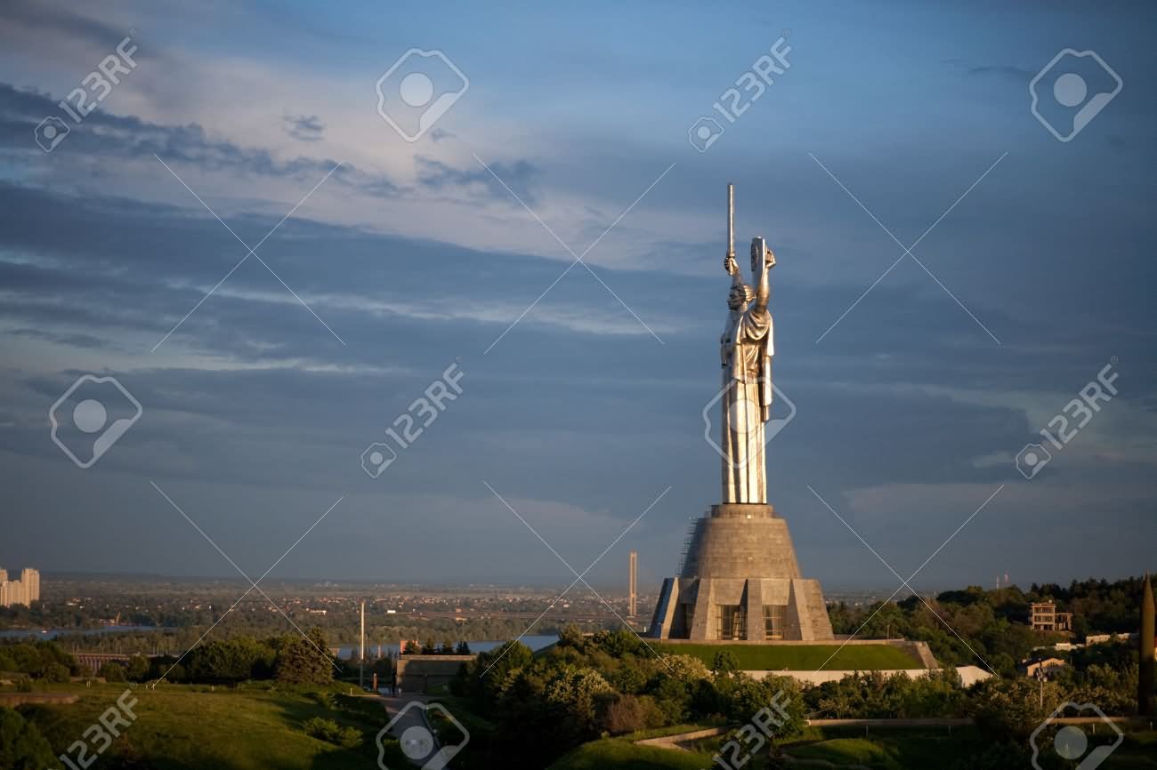 Monumental Statue Of The Mother Motherland In Kiev