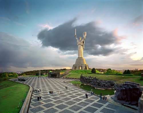 Mother Motherland Statue In Ukraine