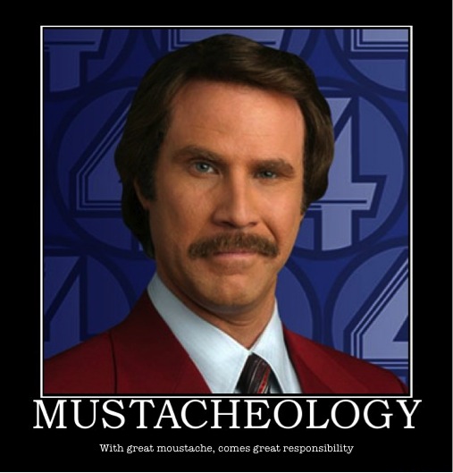 Mustacheology Funny Will Ferrell Poster Image