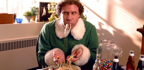 Noodle Eating Will Ferrell Funny Picture