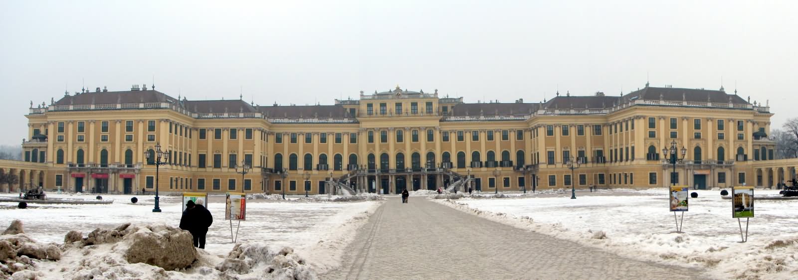 Northern View Of The Schonbrunn Palace In Vienna