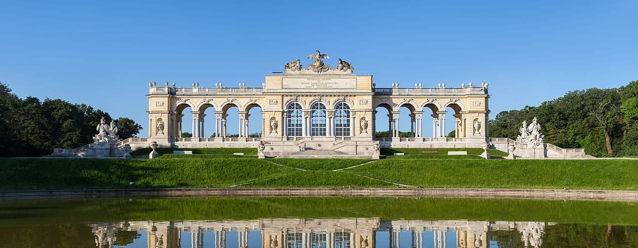 Palace of Schonbrunn And Gloriette In Vienna, Austria