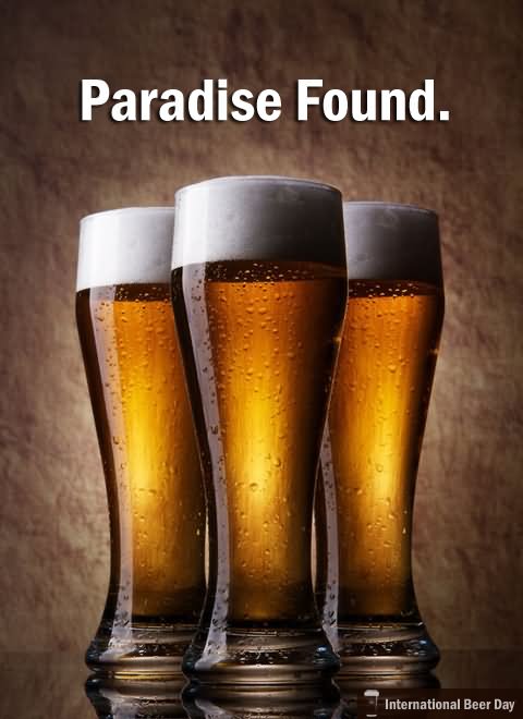 Paradise Found With Beer Happy International Beer Day