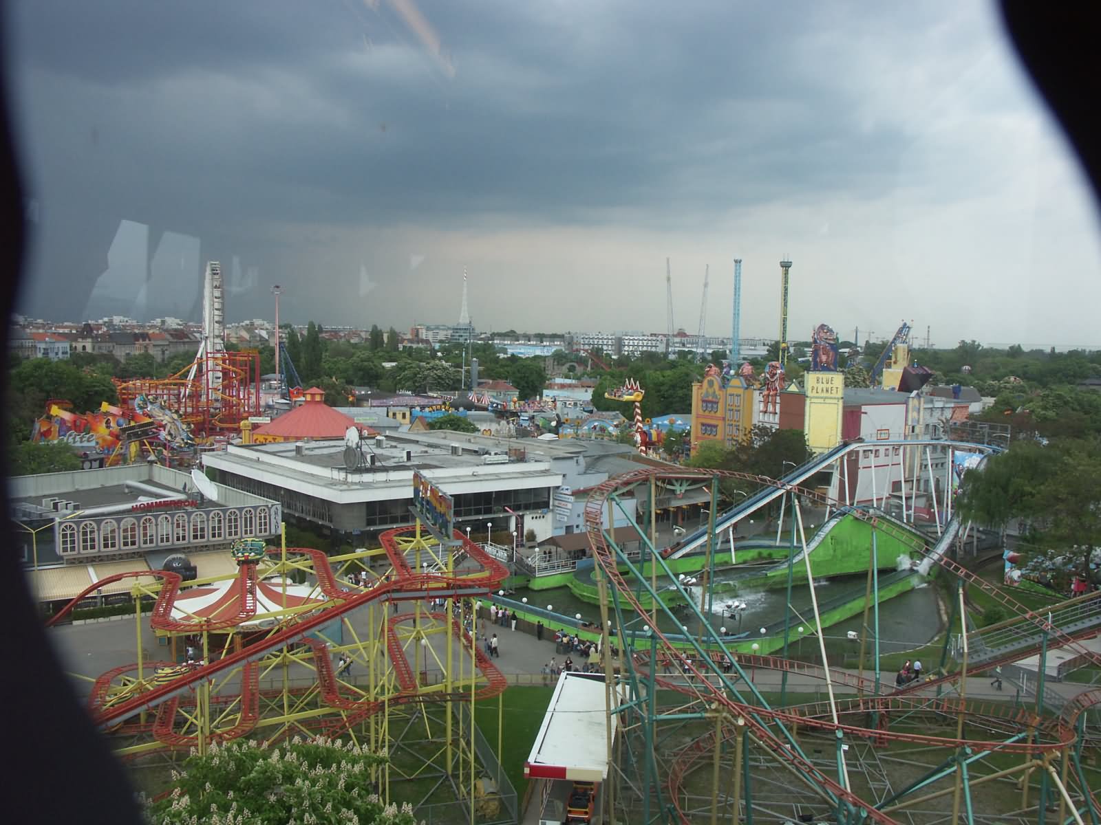 Prater Amusement Park View From The Cabin Of Wiener Riesenrad