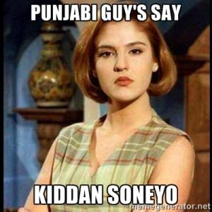 Punjabi Guy's Say Kiddan Soneyo Funny Meme Picture