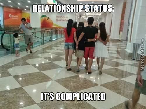 Relationship Status It's Complicated Funny Relationship Meme Picture