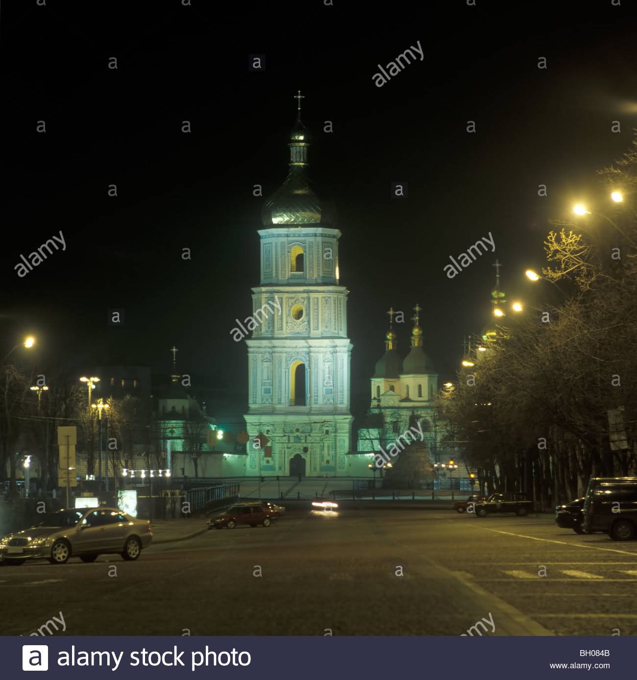 Saint Sophia Cathedral At Night In Kiev, Ukraine