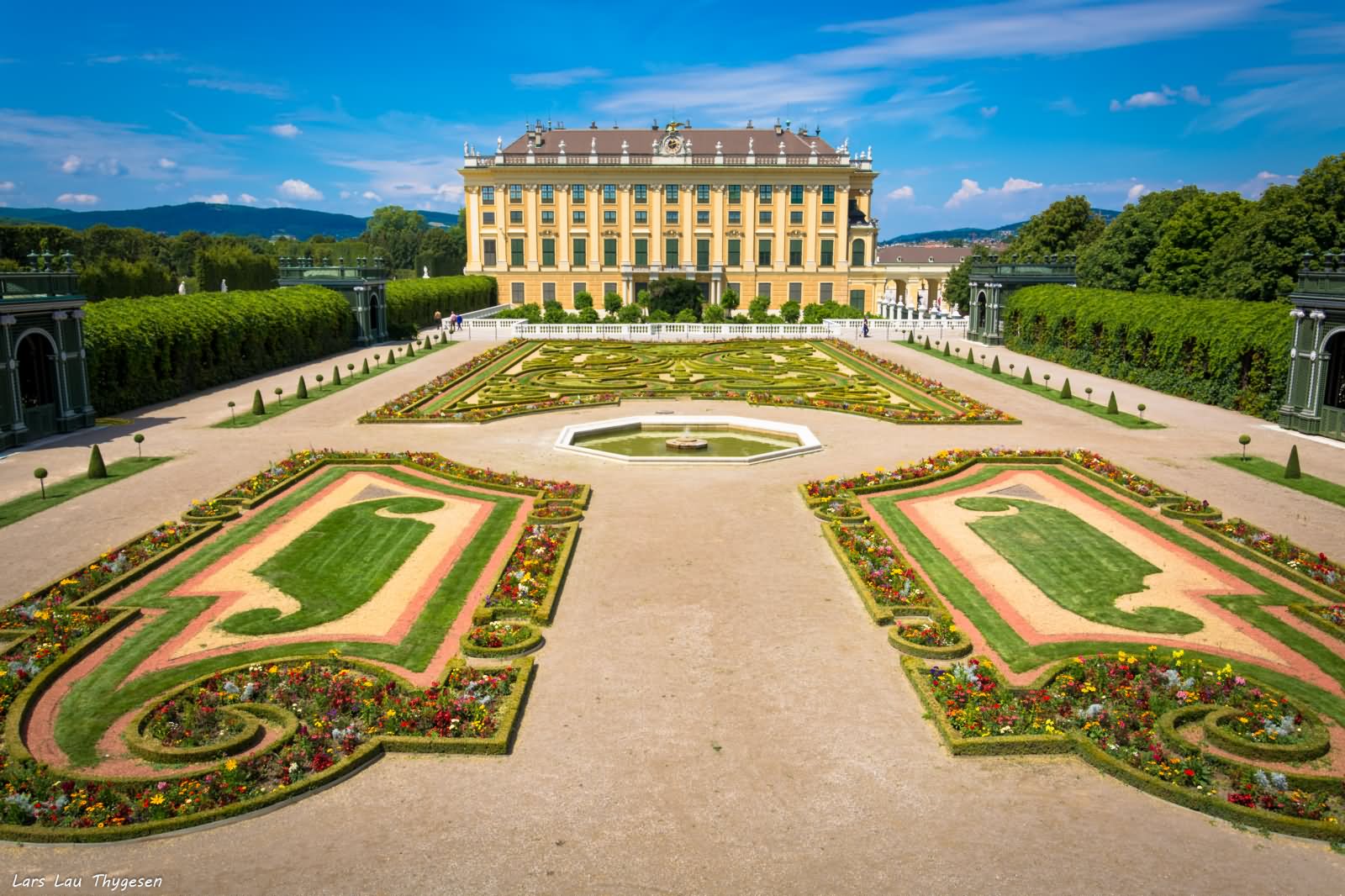 Schonbrunn Palace Gardens Aerial Picture