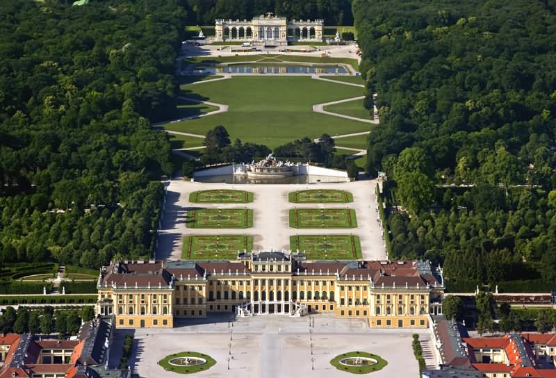 Schonbrunn Palace View In Austria