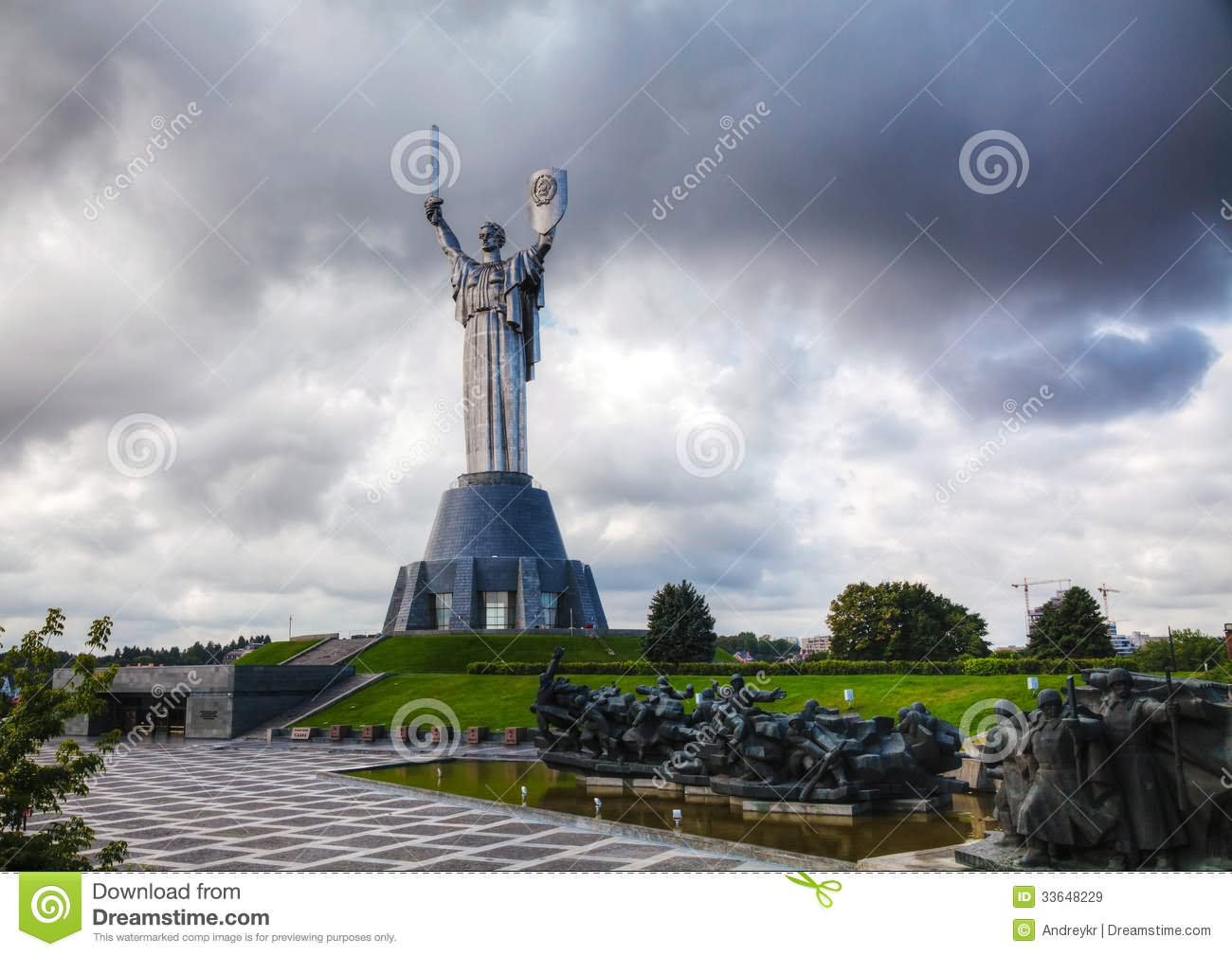 Side View Of The Mother Motherland Statue