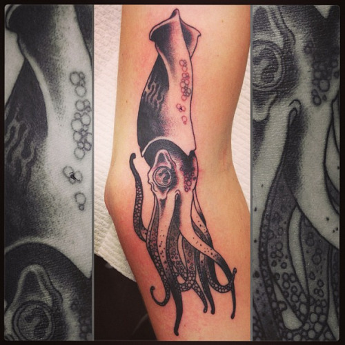 Squid Tattoo Design For Arm