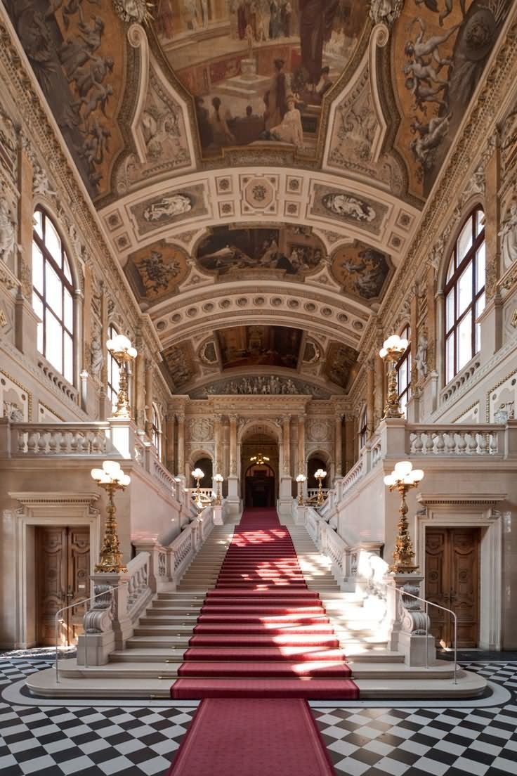 Staircase Of Burgtheater Inside View Image