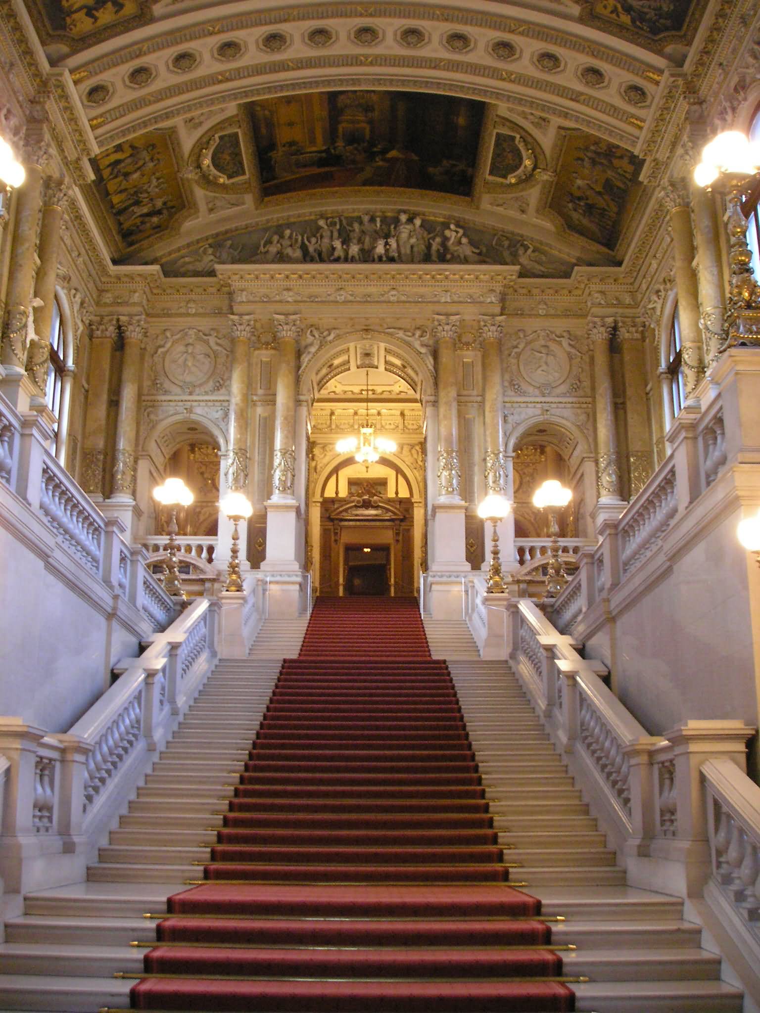 Stairs Inside The Burgtheater In Vienna