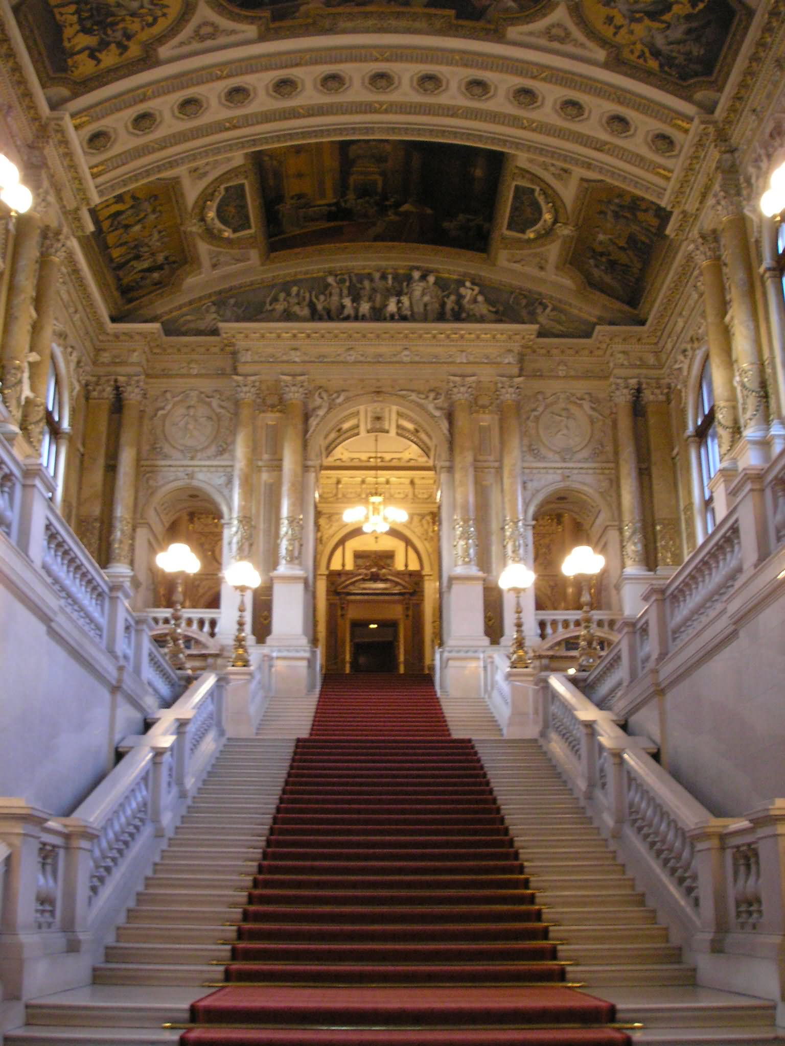 Stairs Inside The Burgtheater In Vienna