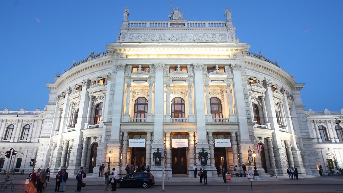 The Burgtheater In Vienna Front View Image
