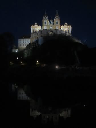The Melk Abbey During Night Picture