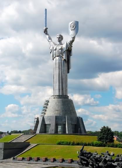 The Mother Motherland Monument In Kiev, Ukraine