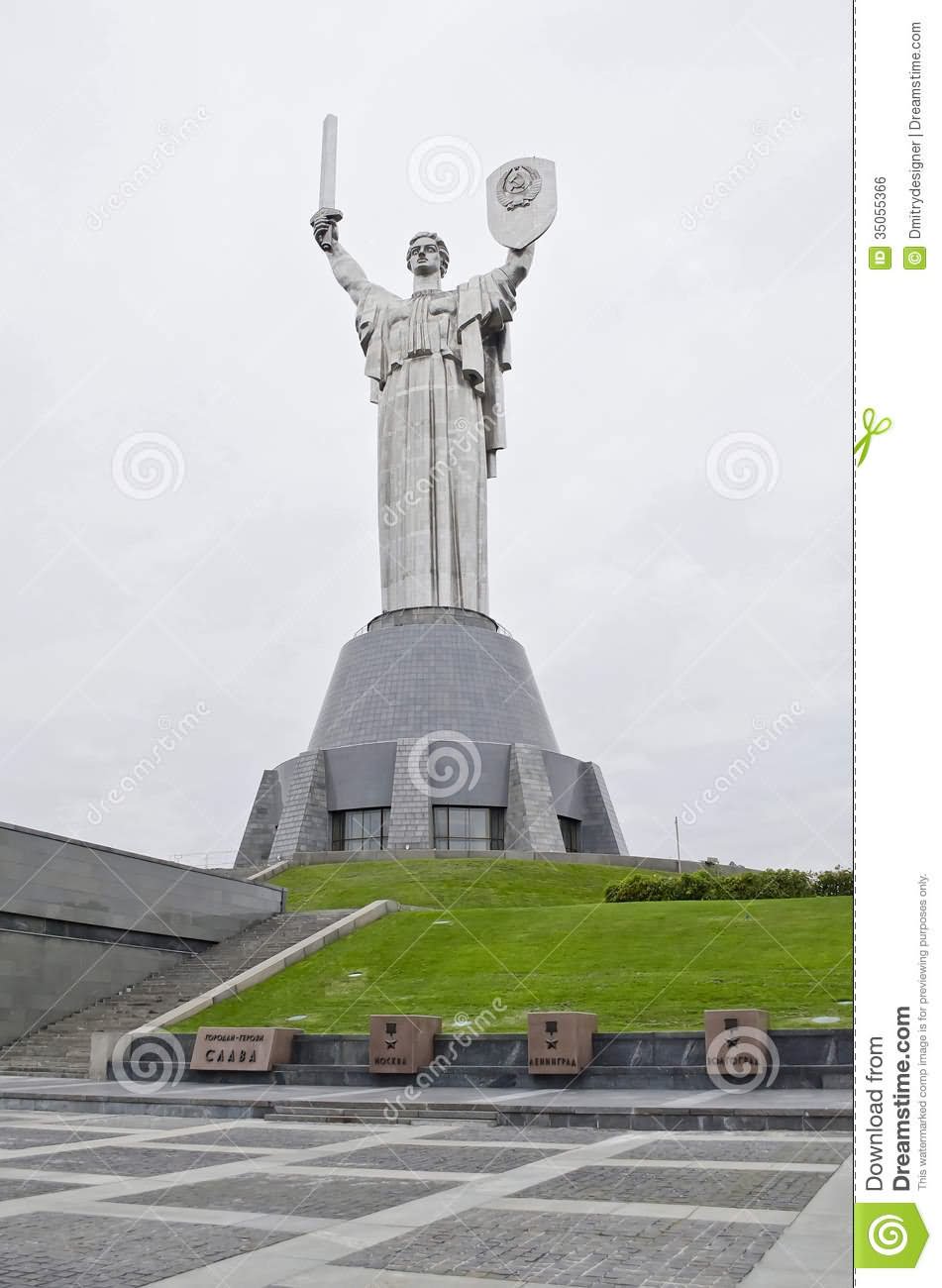 The Mother Motherland Monument In Ukraine