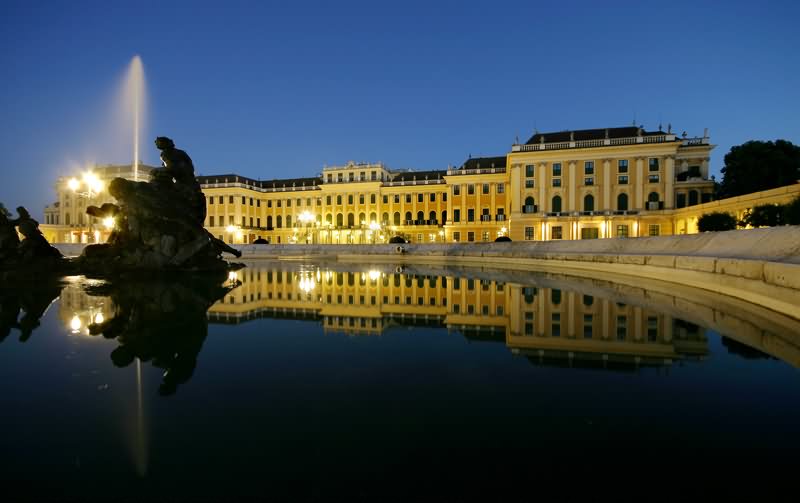 The Schonbrunn Palace At Dusk Picture