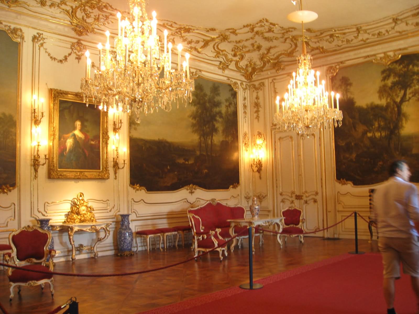 The Schonbrunn Palace Interior View In Vienna