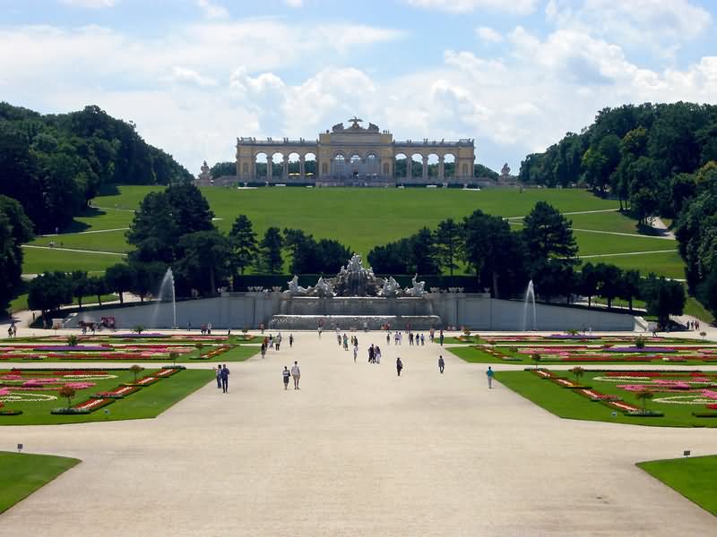 The Schonbrunn Palace View From Gloriette In Vienna