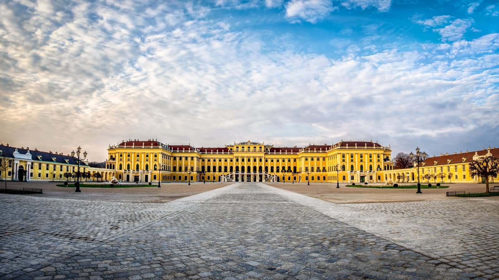 The Schonbrunn Palace View From The Main Entrance