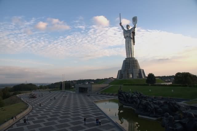 The Sculpture Of Mother Motherland In Kiev