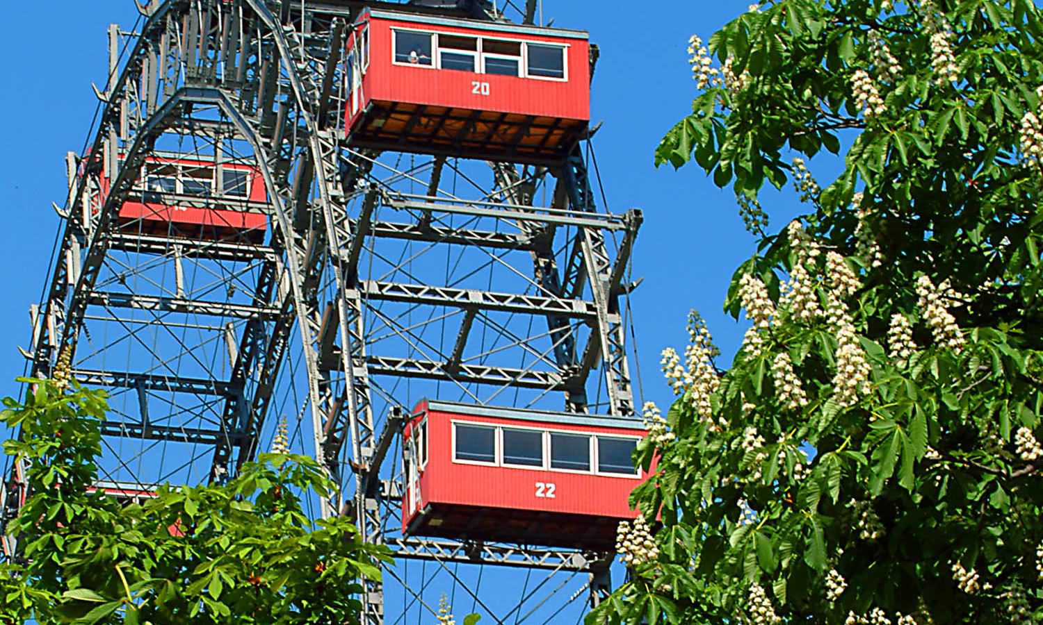 The Wiener Riesenrad Ferris Wheel In Vienna, Austria