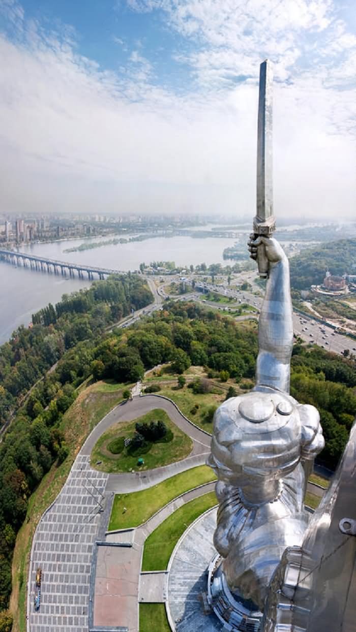 Top View Of The Mother Motherland Statue