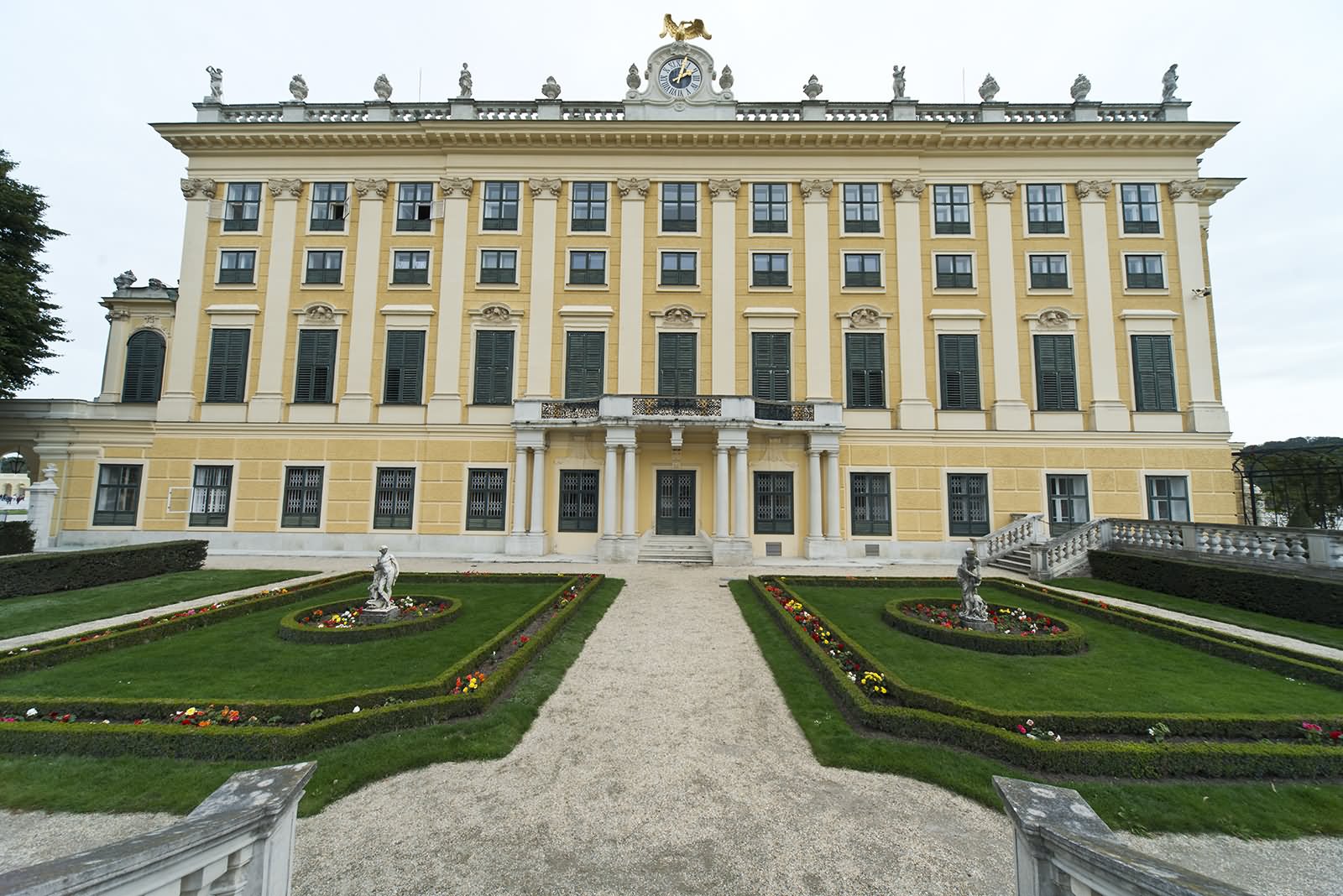 View Of The Schonbrunn Palace In Vienna, Austria