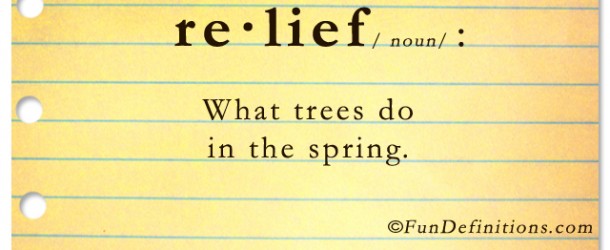 What Trees Do In The Spring Funny Relief Definition Image