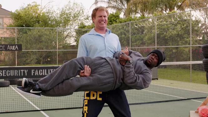 Will Ferrell Lifting Kevin Hart Funny Picture
