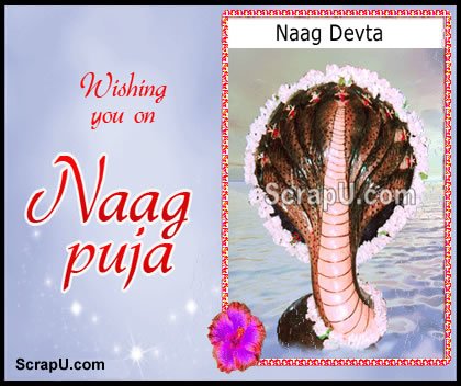 Wishing You On Nag Panchami Greeting Card