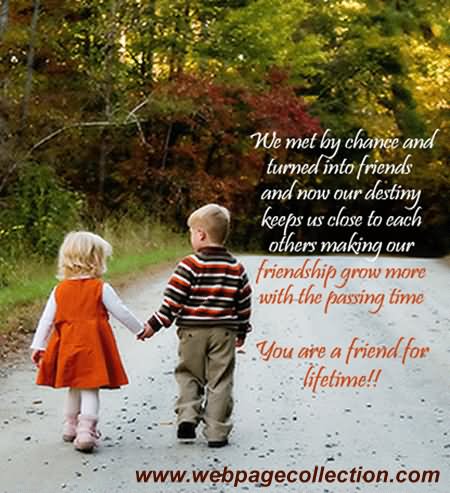 You Are A Friend For Lifetime Happy Friendship Day