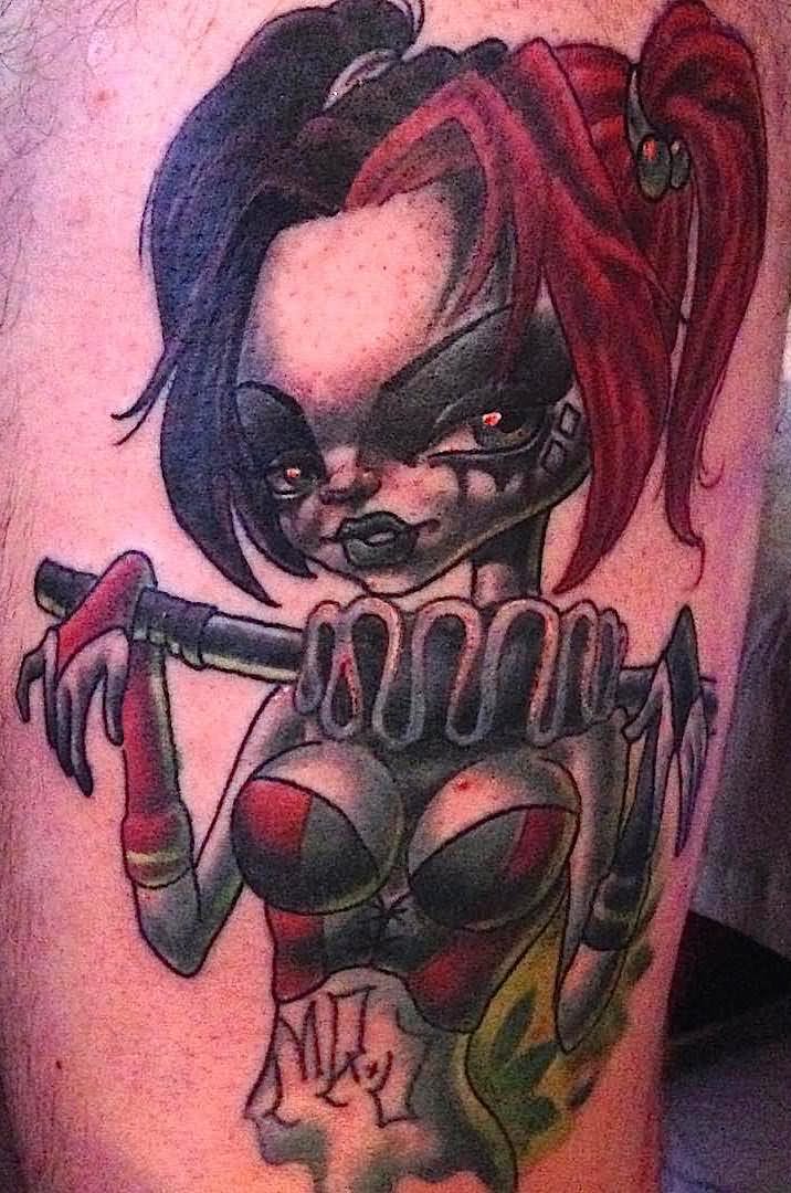Zombie Harley Quinn Tattoo