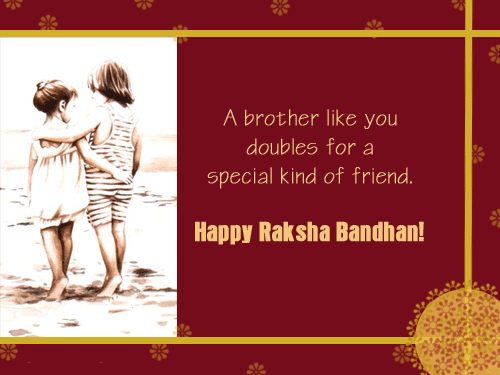 A Brother Like You Doubles For A Special Kind Of Friend Happy Raksha Bandhan