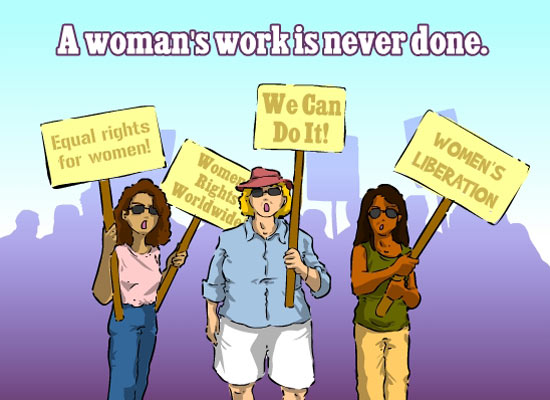 A Woman's Work Is Never Done Women's Equality Day