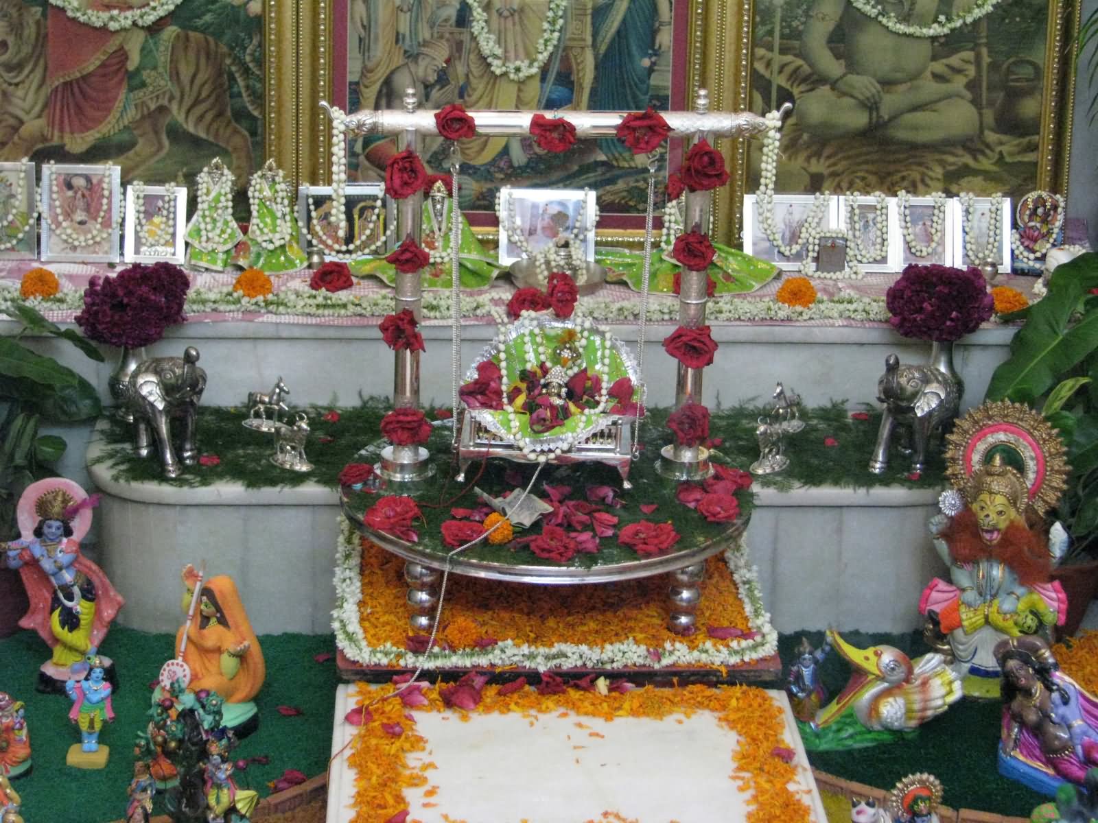 Adorable Decoration On Krishna Janmashtami