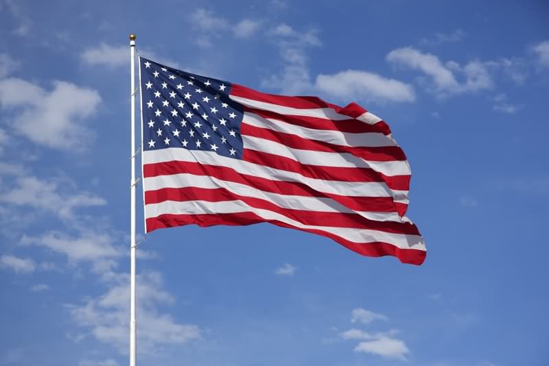 American Waving Flag Happy Flag Day