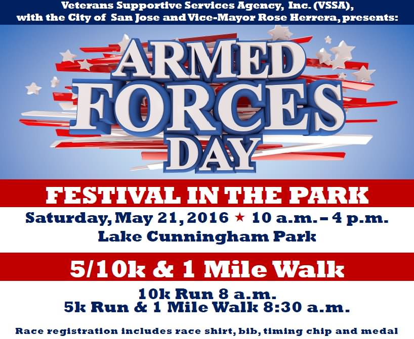 Armed Forces Day Festival In The Park Invitation Picture