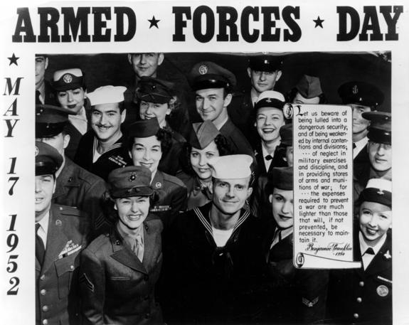 Armed Forces Day May 17, 1952 Picture
