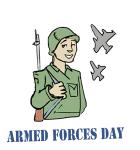 Armed Forces Day Soldier Clipart Image
