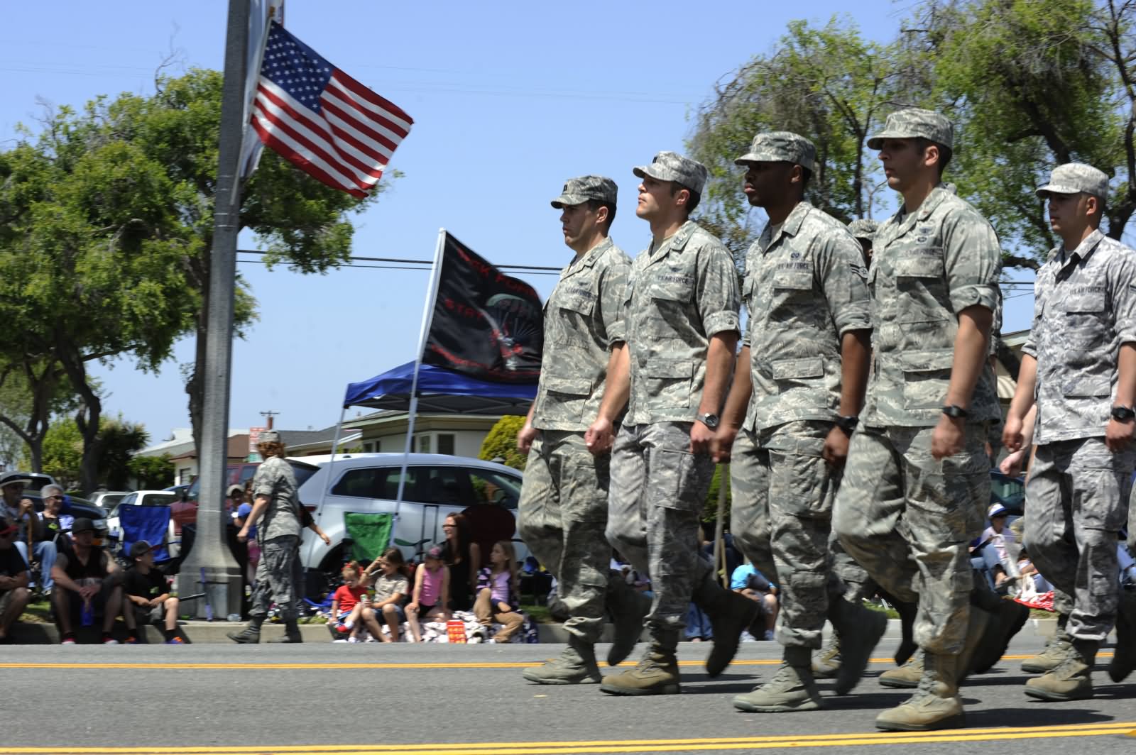 Army Men During Armed Forces Day Parade