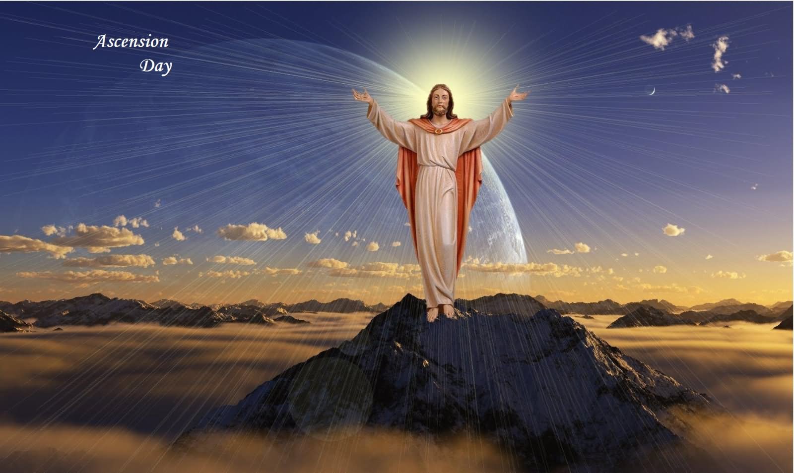 Ascension Day Jesus Christ Greeting Card