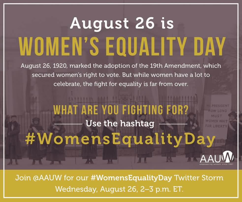 August 26 Is Women's Equality Day
